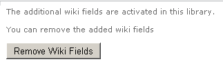 Disable wiki fields